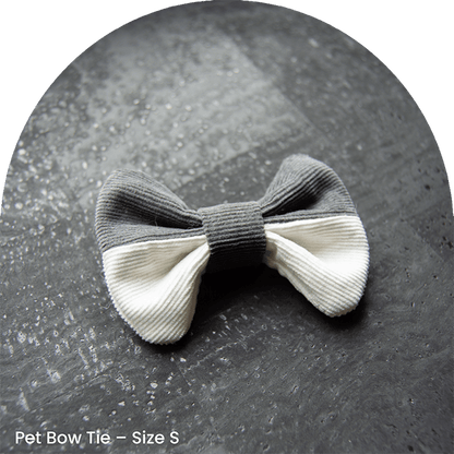 Bow Tie And Scrunchy Set - Shade 51st of Grey